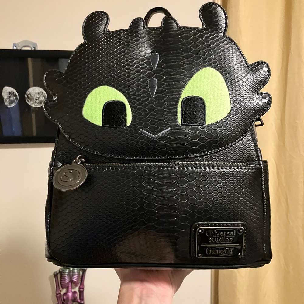 Loungefly Epic Universe Toothless NWT & Matching Ears NWT
